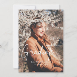 Invitación Partido de Graduación de Collage de fotos minimali