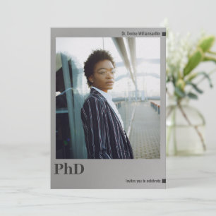 Invitación Partido de Graduación de Doctorado Plata