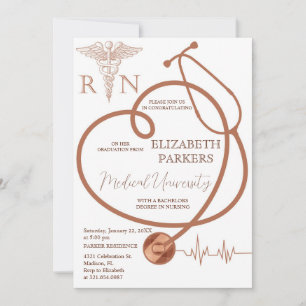 Invitación Partido de Graduación de Enfermería Moderna BSN RN