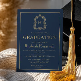 Invitación Partido de Graduación de Escudos del Monograma de