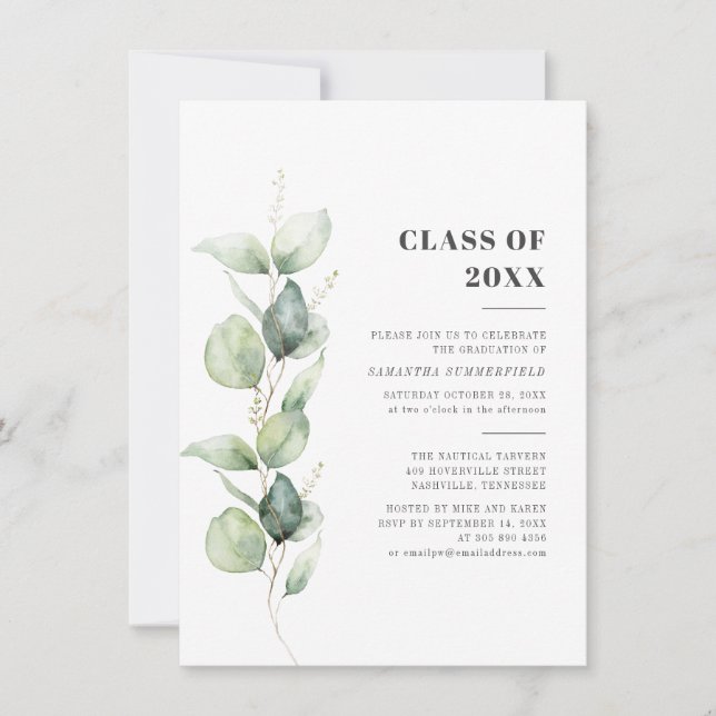Invitación Partido de Graduación de Eucalyptus 2024 (Anverso)