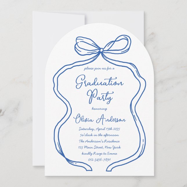 Invitación Partido de Graduación de Flauta y Escritura a Mano (Anverso)