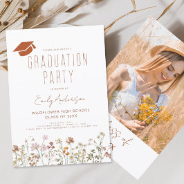 Invitación Partido de Graduación de Flor Silvestre Boho