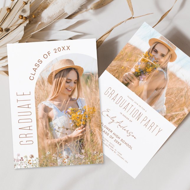 Invitación Partido de Graduación de Flor Silvestre de Foto Ar (Subido por el creador)