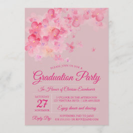 Invitación Partido de Graduación de Flora de Arándano de Agua