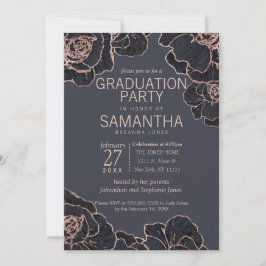 Invitación Partido de Graduación de Flores Azules de la Marin