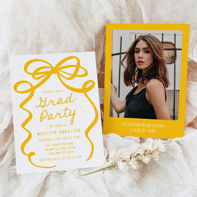 Invitación Partido de Graduación de Foto de Barro Amarillo Mo (Subido por el creador)