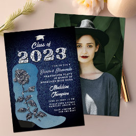 Invitación Partido de Graduación de Foto de Bota de Nieve de 