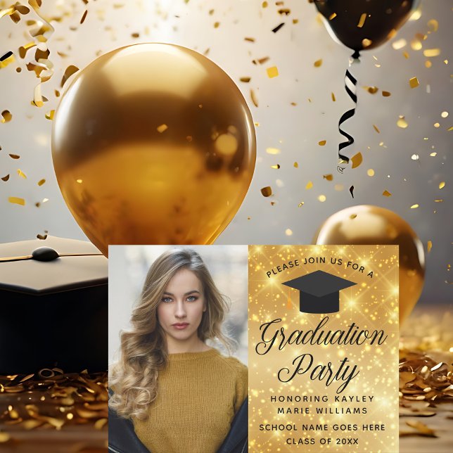 Invitación Partido de Graduación de Foto de Graduación de Esp (Subido por el creador)