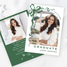 Invitación Partido de Graduación de FOTO de la Cinta Green Bo