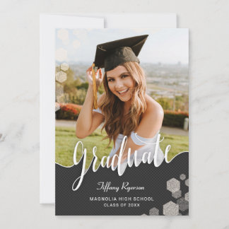 Invitación Partido de Graduación de Foto de Script