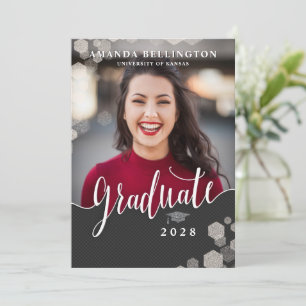 Invitación Partido de Graduación de Foto de Script