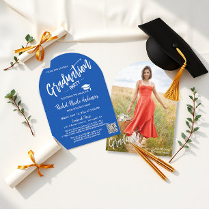 Invitación Partido de Graduación de Foto del Arco Azul de Cob