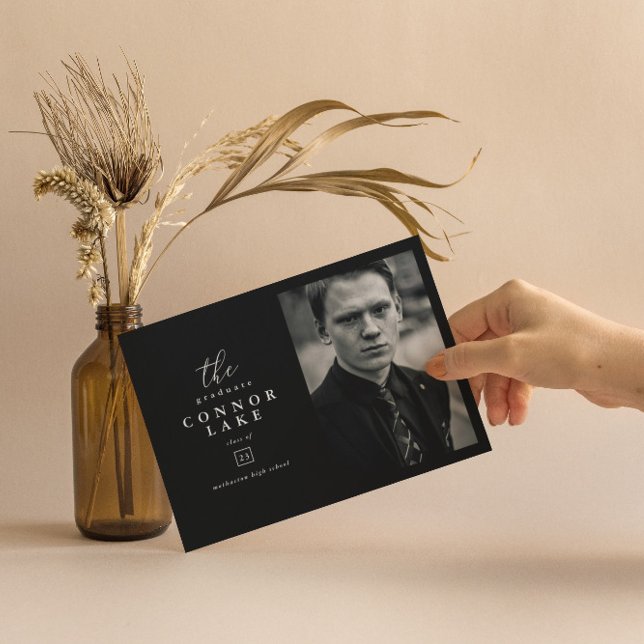 Invitación Partido de Graduación de Foto Horizontal Clásica (Subido por el creador)