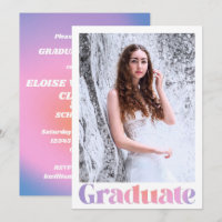 Partido de Graduación de Foto Personalizado Rosa G