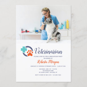 Invitación Partido de Graduación de Foto Veterinaria Cross an