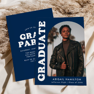 Invitación Partido de Graduación de Fotografía Azul de la Mar