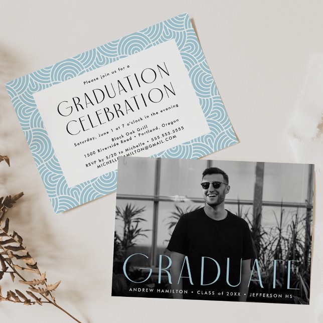 Invitación Partido de Graduación de Fotografía Azul Sky de Si (Subido por el creador)