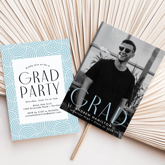 Invitación Partido de Graduación de Fotografía Azul Sky de Si (Subido por el creador)