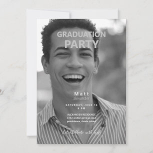 Invitación Partido de Graduación de Fotografía B/W