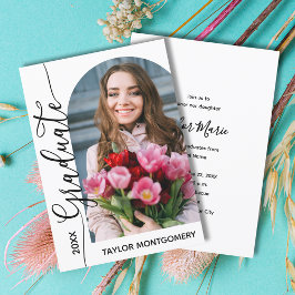 Invitación Partido de Graduación de Fotografía con Arco Moder