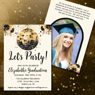 Invitación Partido de Graduación de Fotografía de Black and G
