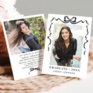 Invitación Partido de graduación de FOTOGRAFÍA de Bow Neutral