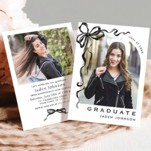 Invitación Partido de graduación de FOTOGRAFÍA de Bow Neutral