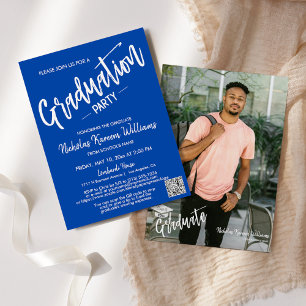 Invitación Partido de Graduación de Fotografía de Código QR A