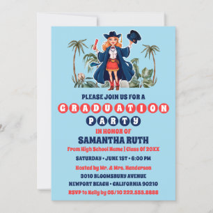 Invitación Partido de Graduación de Fotografía de Cowgirl Coa