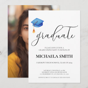 Invitación Partido de graduación de fotografía de escuela sec