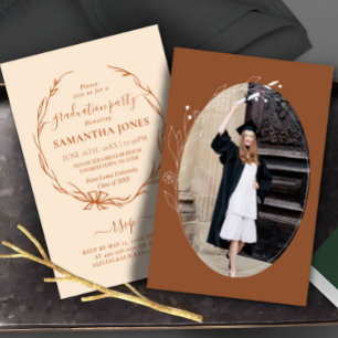 Invitación Partido de Graduación de Fotografía de Foliage Mín
