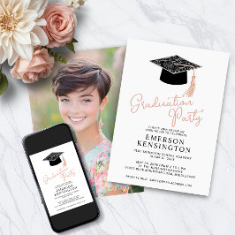 Invitación Partido de Graduación de Fotografía de Mano Modern