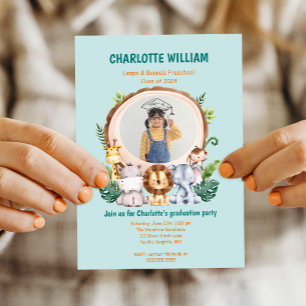 Invitación Partido de Graduación de Fotografía de Niños Anima