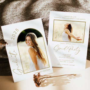 Invitación Partido de Graduación de Fotografía de Oro Blanco 