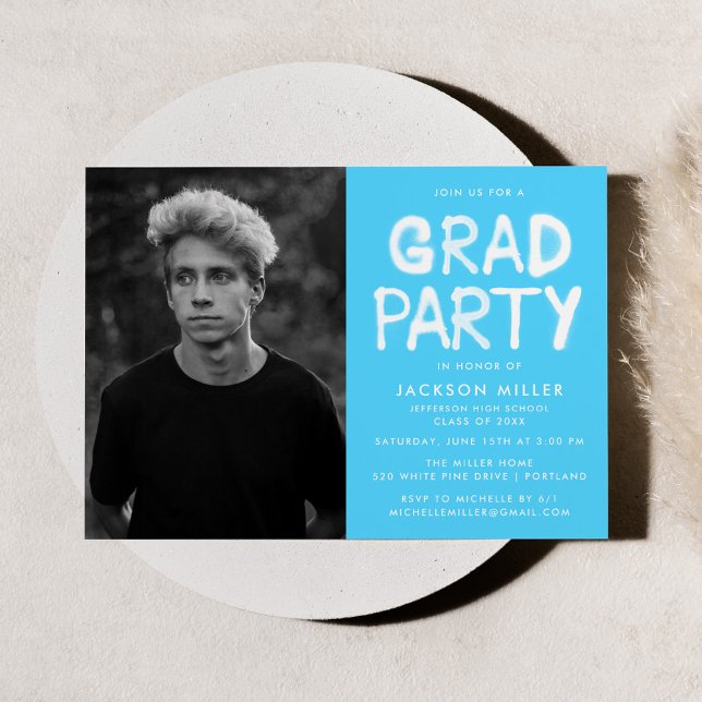 Invitación Partido de Graduación de Fotografía de Paint Sky B (Subido por el creador)