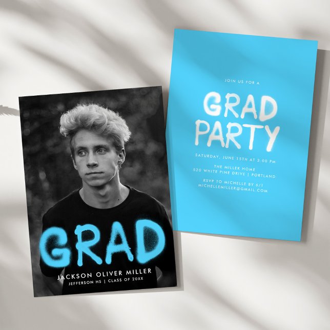 Invitación Partido de Graduación de Fotografía de Paint Sky B (Subido por el creador)
