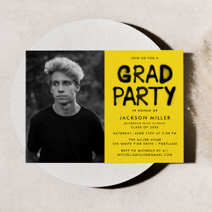 Invitación Partido de Graduación de Fotografía de Pintura de 