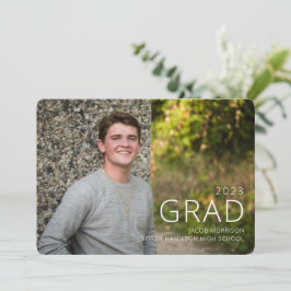 Invitación Partido de Graduación de Fotografía de Tipografía