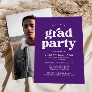 Invitación Partido de Graduación de Fotografía de Tipografía 