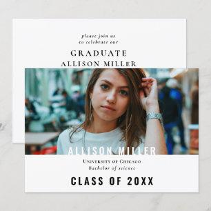 Invitación Partido de Graduación de Fotografía de Tipografía 