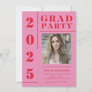 Invitación Partido de Graduación de Fotografía de Tipografía