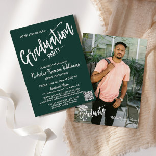 Invitación Partido de Graduación de Fotografía del Código QR