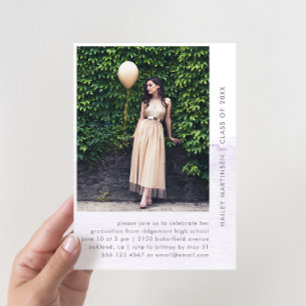 Invitación Partido de Graduación de Fotografía del Pastel Uno