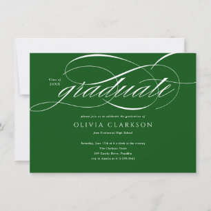 Invitación Partido de Graduación de Fotografía Elegante con G