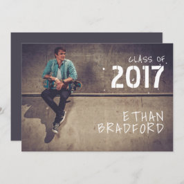 Invitación Partido de Graduación de Fotografía Estilo Grafitt