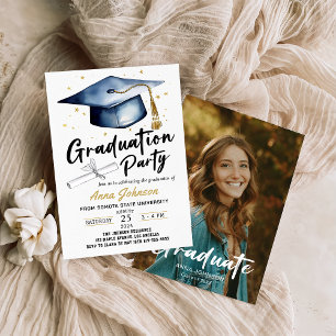 Invitación Partido de Graduación de Fotografía por Caligrafía