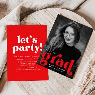 Invitación Partido de Graduación de Fotografía Roja en Audaci