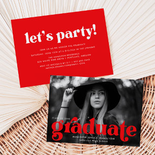 Invitación Partido de Graduación de Fotografía Roja en Audaci