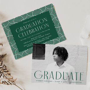 Invitación Partido de Graduación de Fotografía Verde de Simpl